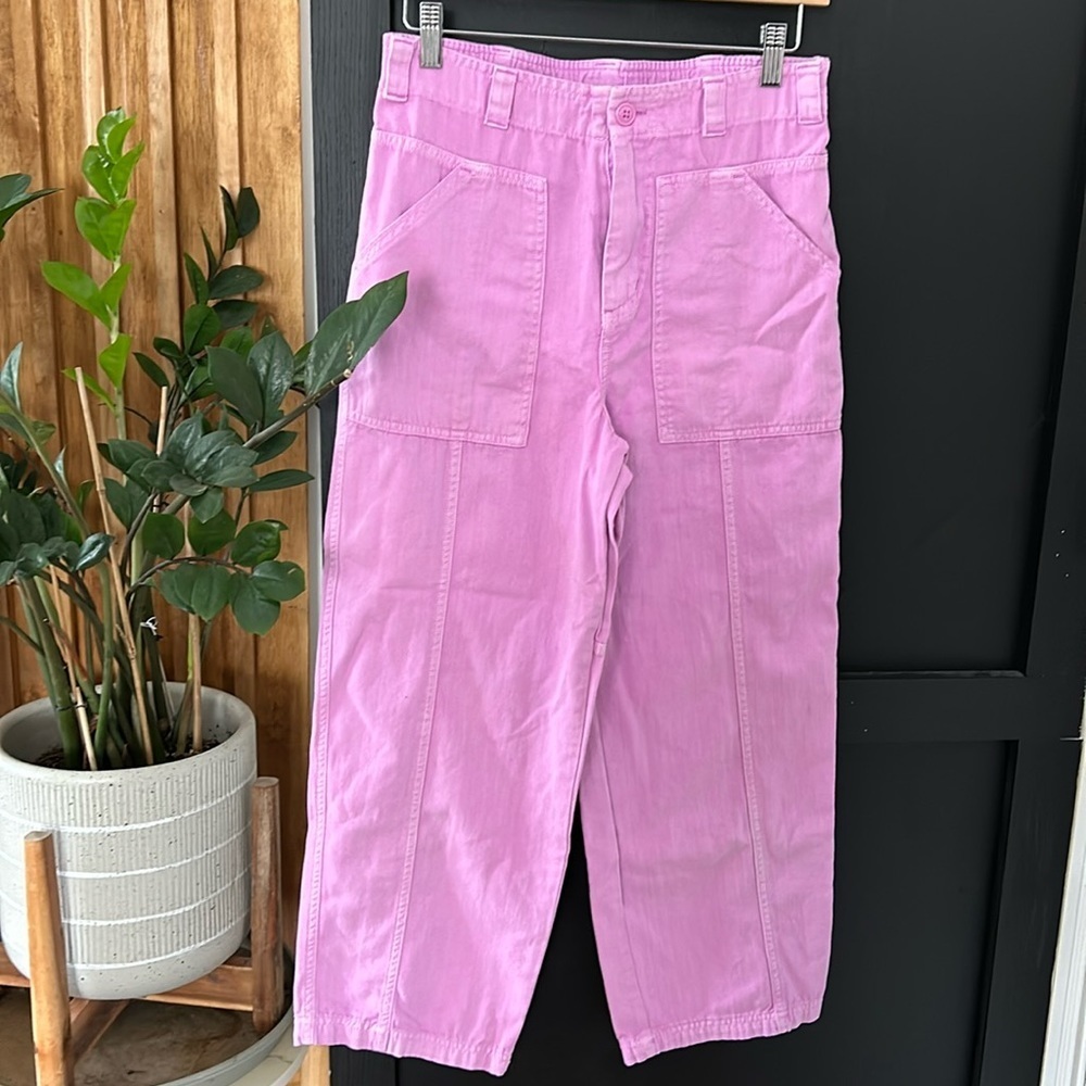 Universal thread Loose Fit Straight Leg Barrel Pants. Size 6 - Picture 2 of 9